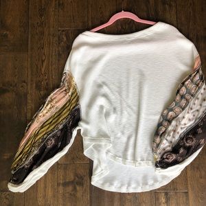 We the free free people waffle tunic shirt xs